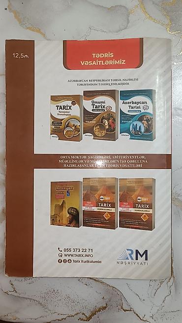 Digər: Tarix test toplusu 5000+test. RM nəşriyyatı. 1-ci hissə. Gənclik — 2