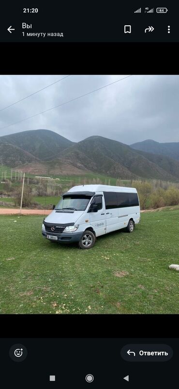 мерс спринтер грузовой бишкек: Mercedes-Benz Sprinter: 2003 г., 2.7 л, Механика, Дизель, Бус