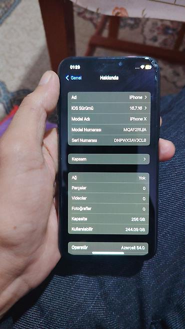 ucuz led tv: IPhone X, 256 GB, Space Gray, Qırıq — 2