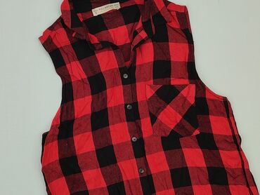 spódnice skórzane czerwone: Shirt, Pull and Bear, S (EU 36), condition - Good