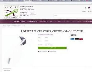 Ostala kuhinjska oprema: Secka i vadilica za ananas – nerđajući čelik - Praktičan kuhinjski — 15