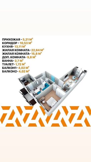 Продажа домов: 3 комнаты, 90 м²