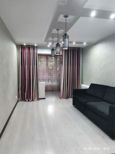 дом квартира бишкек: 2 комнаты, 49 м², 104 серия, 1 этаж, Дизайнерский ремонт
