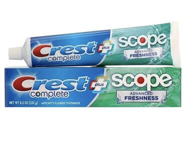 лауретсульфат натрия: Зубная паста Crest Complete Plus Scope Advanced Freshness — это