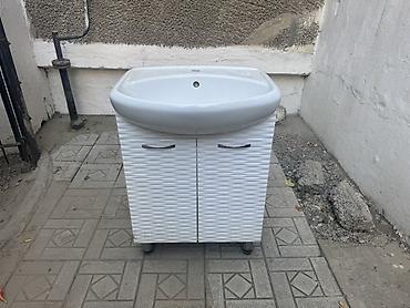 умывальник на: Тумба с умывальником для ванной - Комплект: керамический умывальник с — 1