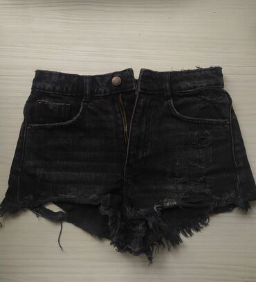 женские джинсовые шорты с гипюром: Повседневные шорты, XS, S