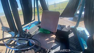 Traktorlar: Belarus MTZ traktoru - Rəng: mavi, kabinli versiya - Ön və arxa iri — 5