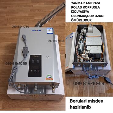tt electronics: Məhsul: NURGAZ qazla işləyən su qızdırıcısı (divara asılan tip)