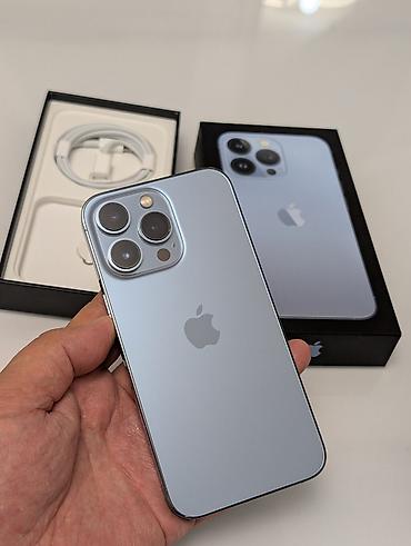 IPhone 13 Pro, Б/у, 256 ГБ, Sierra Blue, Кабель, 87 %