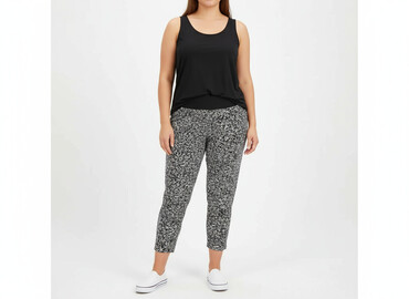 legginsy ciążowe bambusowe: Spodnie 3/4 damskie, rozmiar 3XL