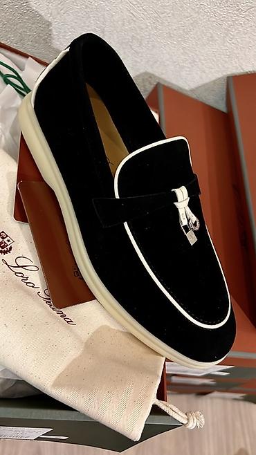37: Лоферы, 36, 37, 38, Loro Piana, Новый, цвет - Черный, Самовывоз, Платная доставка — 1