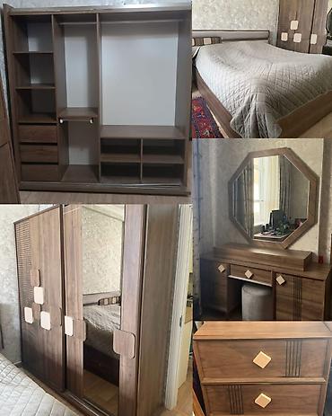 Yataq dəsti satılır 550₼. Taxt bazalıdır,matrası var.Ünvan Savalan