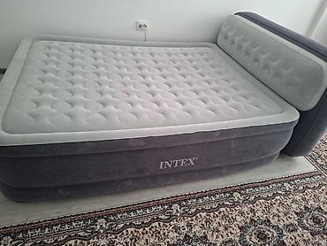 палатки coleman: Надувная кровать Intex с подполковником - Двухместная надувная — 1
