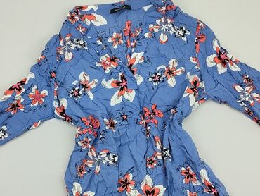 czarne bluzki w kwiaty: Blouse, Esmara, M (EU 38), condition - Very good