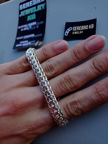 Серебряные цепочки: Браслет Питон 80 гр Ручная работа Серебро 925 проба Делаем на Заказ — 23