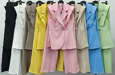 Kompleti: 💫💫Damski komplet – sako bez rukava i pantalone sa širokim nogavicama — 19