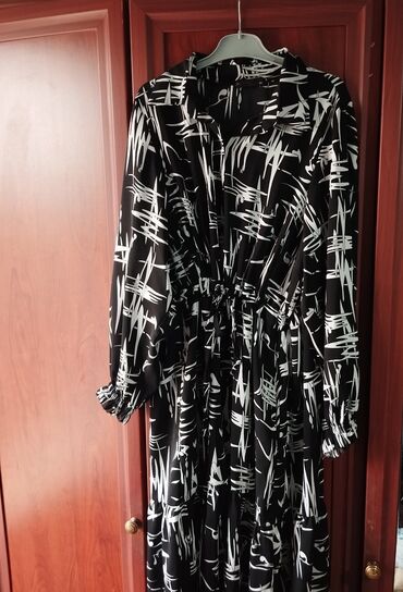 xaki donlar: Повседневное платье, Миди, 5XL (EU 50)