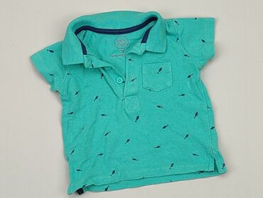 zielona koszula dla chłopca: Koszulka, C&A, 6-9 m, 68-74 cm, stan - Dobry