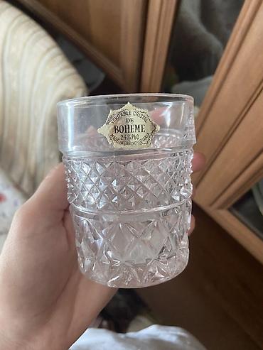 xrustal stekan: Bohemia qurğuşun kristalından dəst - Məhsul: Bohemia (Veritable — 3