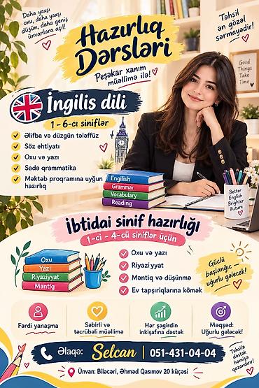 evdə online is: Məktəbəqədər və ibtidai sinif hazırlığı, Fərdi — 1