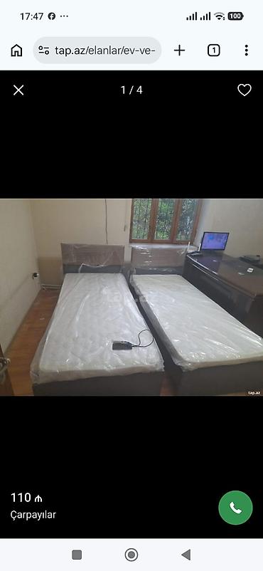 Yeni, Təknəfərlik çarpayı, Bazalı, Matras ilə, Siyirməsiz lalafo.az -da Yeni, Təknəfərlik çarpayı, Bazalı, Matras ilə, Siyirməsiz