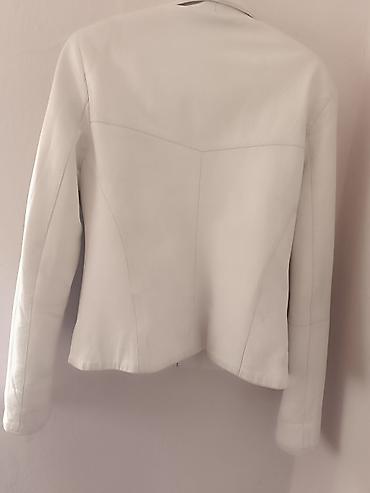 pull amd bear: Bela kožna jakna – Miss Joy, br. 36 Savršena bela jakna od prave — 4