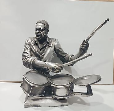 ev dekor: Fiqur, Metal, rəng - Gümüşü — 1