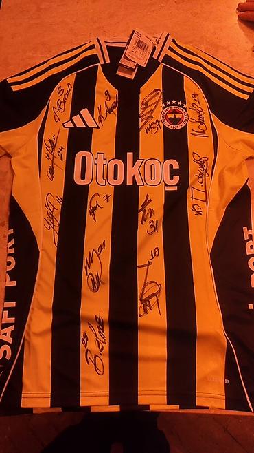 Kişi geyimləri: Futbolka, Adidas, M, rəng - Sarı — 1