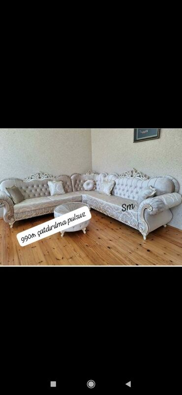 Divanlar: Künc divan, Yeni, Açılmayan, Bazasız, Nabuk, Ünvana pulsuz çatdırılma — 3