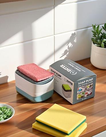 bed: Диспенсер для моющего средства с подставкой для губки ENTER Soap Pump — 1