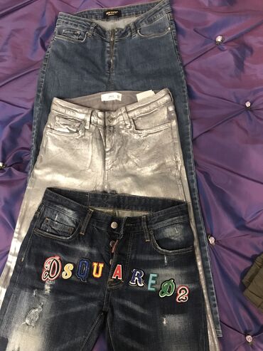 kargo şalvar: Şalvar, Dsquared2, M (EU 38), rəng - Göy