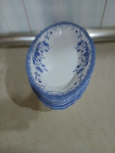 Другая столовая посуда: Məhsul: Oval servis qabları dəsti - Sayı: 6 ədəd - Material