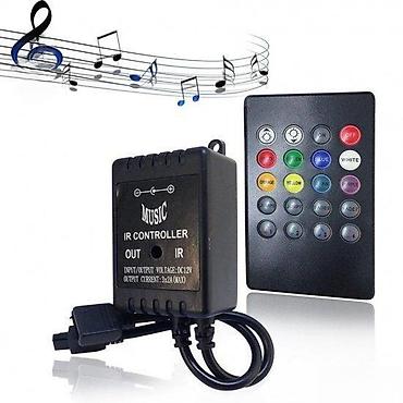 mini maltezer slike: Muzički RGB 12V kontroler sa daljinskim upravljačem IR 20 ta. Potpuno — 1