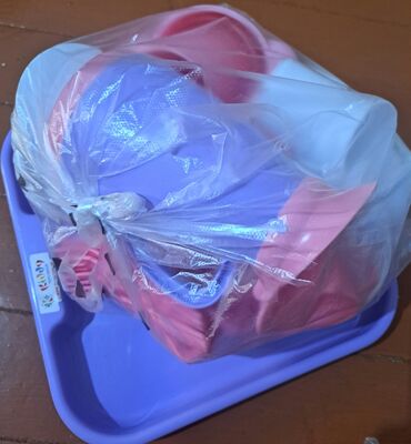 силиконовый набор для кухни: Набор детской посуды из пластика для игры/песочницы. Состав: -