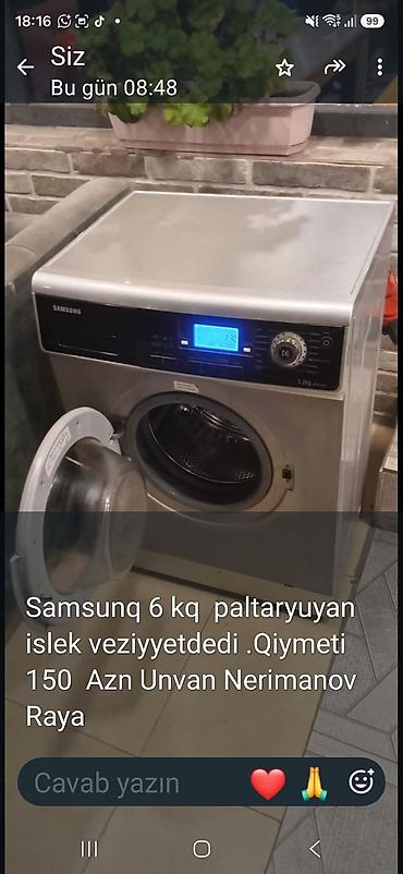 macbook pro m2: Samsung paltaryuyan maşın – 6 kq yükləmə. - Ön tərəfdən yüklənən — 1