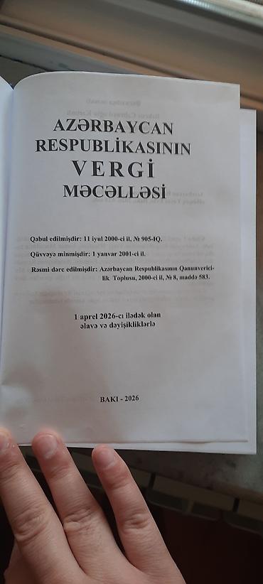 Mühasibat uçotu: Məhsul: Azərbaycan Respublikasının Vergi Məcəlləsi (tam mətn) — 2