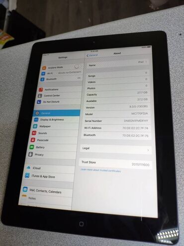 Tableti: Apple iPad A1395 32GB ispravan, baterija dobra, icloud free, ide bez