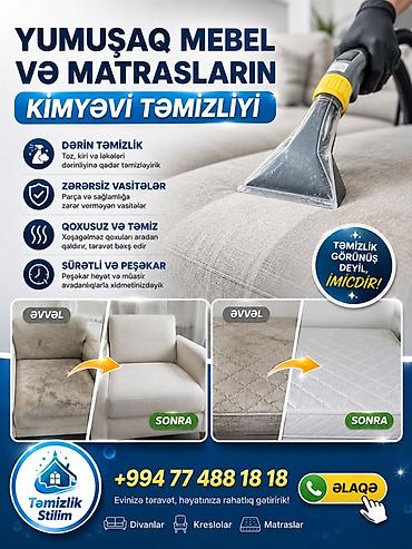 divan yuma xidmeti: Quru təmizləmə | Kreslolar — 1