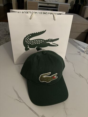 Головные уборы: Мужской головной убор, Lacoste, Новый, цвет - Зеленый, Самовывоз