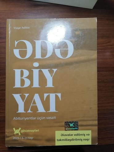 ədəbiyyat kitab: Güvən nəşriyyatı, ədəbiyyat, 2023, səliqəli istifadə olunub içi