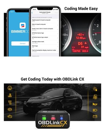 Audio oprema za auto: OBDLink CX BLE Bluetooth OBD2 za Bimmercode iOS i Android OBDLink CX — 14
