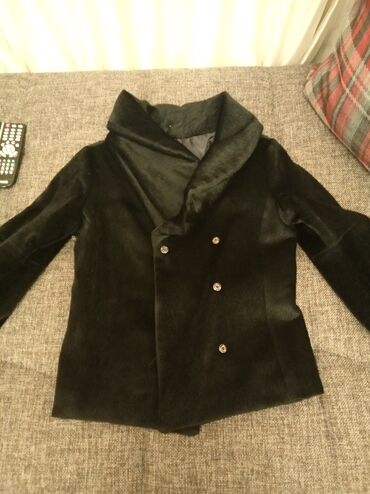 кожа куртка: Пальто цвет - Черный