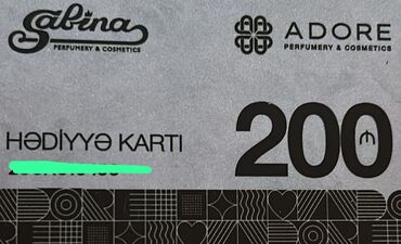 20 yaş tortu: Sabina və ADORE Perfumery & Cosmetics üçün Hədiyyə Kartı. -