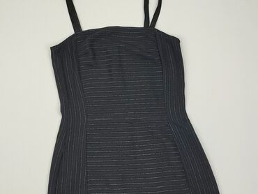 sukienka na ramiaczkach czarna: Sukienka, Prosta, S (EU 36), stan - Bardzo dobry