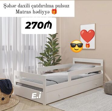 турецкая мягкая мебель в баку: Yeni, Təknəfərlik çarpayı