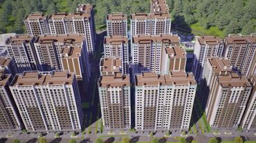 калыс ордо какой район: 2 комнаты, 58 м², Элитка, 8 этаж, ПСО (под самоотделку)