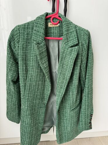 зеленый пиджак: Пиджак, Блейзер, Твид, M (EU 38)