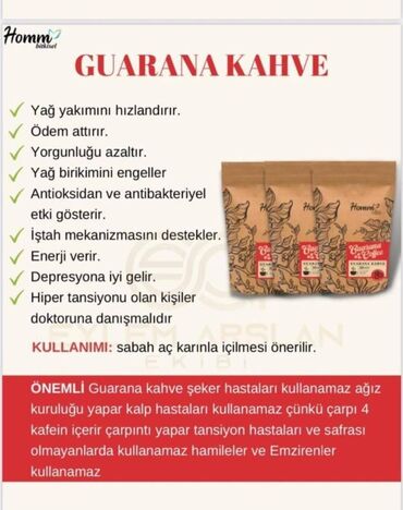 Arıqlamaq üçün vasitələr: Guarana kofe ariqlamaqa komek edir orqanizmi enerji təmin edir. En