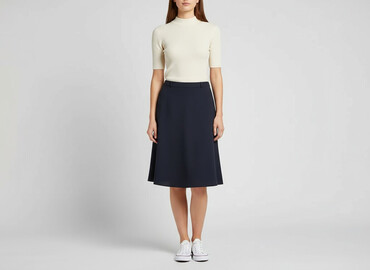 spódnice jeansowe czarne plus size: Marks & Spencer, Women`s skirt, size M