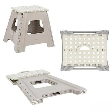 Ostali dečiji nameštaj: Preklopna plastična sklopiva stolica/tabure – HOBBY - Višenamenska — 11